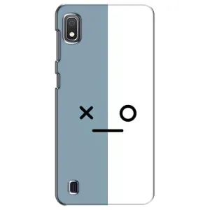 Силиконовые Чехлы (смешные стикеры) для Samsung Galaxy A10 2019 (A105F) (Серо-белый)