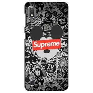 Чехол с Брендами одежды на Самсунг Галакси А10 2019 (Supreme Маус)