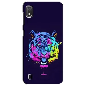 Силиконовый бампер с картинкой животных для Samsung Galaxy A10 2019 (A105F) (Тигр-Арт)