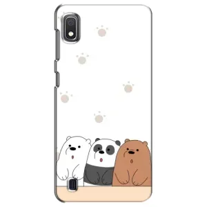 Чехлы с изображением разных животных для Samsung Galaxy A10 2019 (A105F) (Удивленные медвеженки)