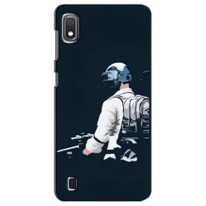 Силиконовый чехол с картинкой "Герой Pubg" на Samsung Galaxy A10 2019 (A105F) (В экиперовке)