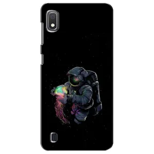 Силіконовый Чохол з принтом "Космонавти" на Samsung Galaxy A10 2019 (A105F) (В руках земля)