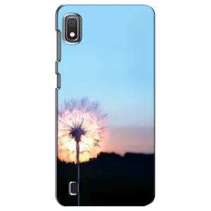 Силиконовый Чехол с одуванчиками на Samsung Galaxy A10 2019 (A105F) (Закат с одуванчиком)