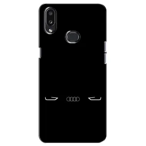 Силиконовый бампер с картинкой машины на Samsung Galaxy A10s (A107) (Силует Audi)