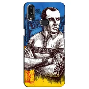 Чехол с Украинской символикой на Самсунг Галакси А10с (Бандера Патриот)