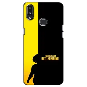 Чохол (TPU) з картинкою "Лого Пабг" на Самсунг Галаксі А10с (Battlegrounds)