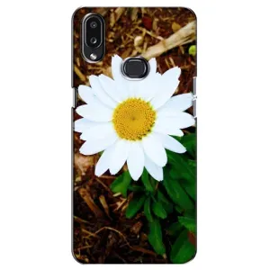 Чехол с ромашками на Samsung Galaxy A10s (A107) (Белая ромашка)