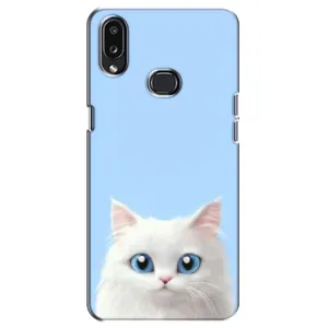 Чехол на тематику: Коты для Samsung Galaxy A10s (A107) (Белый кот)