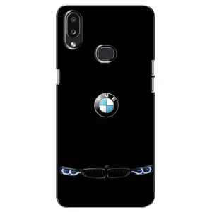 Силиконовый бампер с картинкой машины на Samsung Galaxy A10s (A107) (Черный BMW)