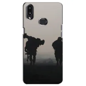 Чехлы на военную тематику для Samsung Galaxy A10s (A107) (Бой солдат)