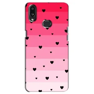 Чехлы с тематикой "Маленькие Сердечки" на Samsung Galaxy A10s (A107) (Чорные сердечки)