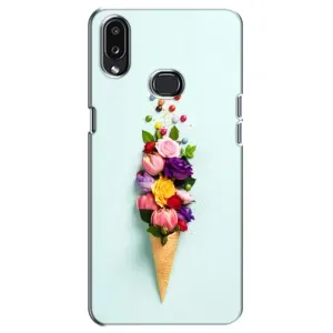 Чехлы с тематикой "ЦВЕТЫ" на Samsung Galaxy A10s (A107) (Цветок-мороженное)