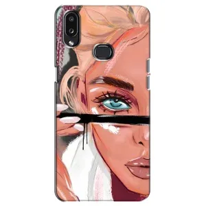 Силіконовый Чохол на Samsung Galaxy A10s (A107) з картинкой Модных девушек (Дівчина та вії)