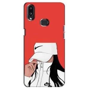 Силіконовый Чохол на Samsung Galaxy A10s (A107) з картинкой Модных девушек (Дівчина Nike)