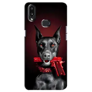 Чехол ДОБЕРМАН для Samsung Galaxy A10s (A107) (Доберман злой)