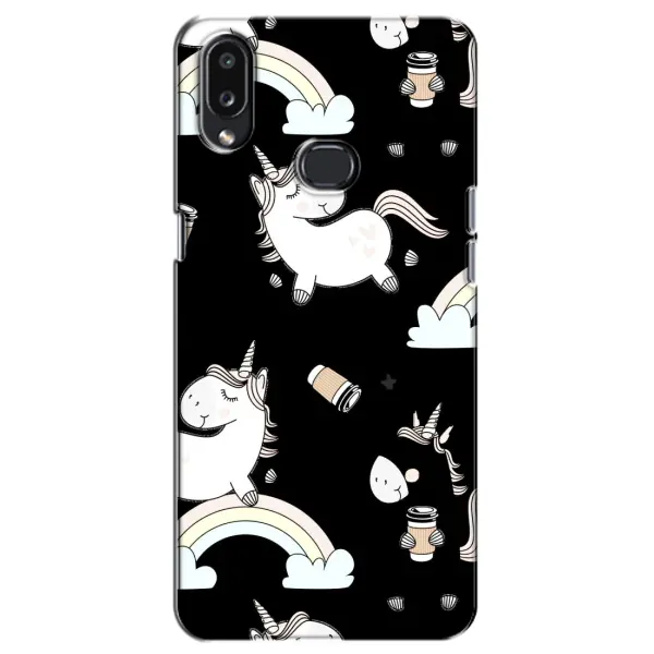 Чехол с рисунком «Единорог с кофе» для Samsung Galaxy A10s (A107) Чехол с рисунком «Единорог с кофе» для Samsung Galaxy A10s (A107)