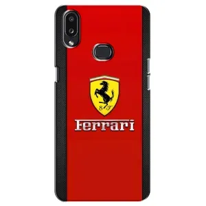 Силиконовый бампер с картинкой машины на Samsung Galaxy A10s (A107) (Ferrari Logo)