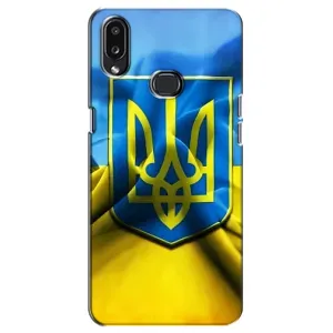 Чехол с картинкой (Патриотический ГЕРБ) на Samsung Galaxy A10s (A107) (Герб и Флаг Украины)