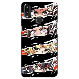 Силиконовые чехлы с глазами Anime для Самсунг Галакси А10с (Глаза на чорном)