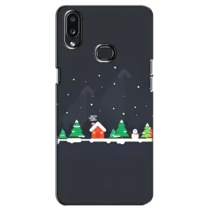 Силиконовый бампер на рождество для Samsung Galaxy A10s (A107) (Город зимний)