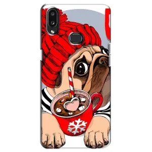 Бампер для Samsung Galaxy A10s (A107) с картинкой "Песики" (Грустная собака)
