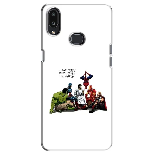 Чехол с рисунком «Иисус супергерой» для Samsung Galaxy A10s (A107) Чехол с рисунком «Иисус супергерой» для Samsung Galaxy A10s (A107)