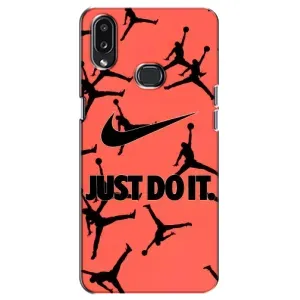 Силіконовый Чохол Nike Air Jordan на Самсунг Галаксі А10с (Just Do It)