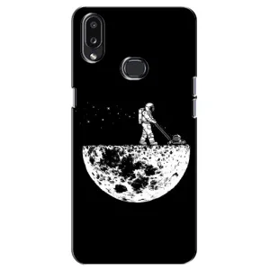 Силиконовый Чехол с принтом "Космонавты" на Samsung Galaxy A10s (A107) (Космонавт)