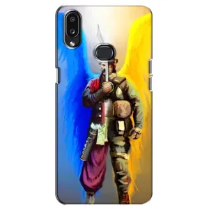Чехол с картинкой (Патриотический КОЗАК) на Samsung Galaxy A10s (A107) (Козак с крыльями)