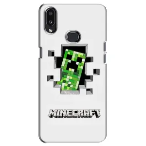 Чохли для Samsung Galaxy A10s (A107) (Персонажі МайнКрафт) (Кріпер)