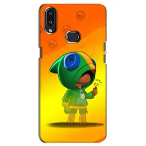 Чехол Бравл Старс для Samsung Galaxy A10s (A107) (LEON в кофте)