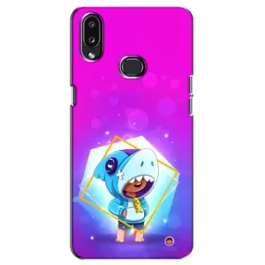 Чехол Бравл Старс для Samsung Galaxy A10s (A107) (Леон в костюме Акулы)