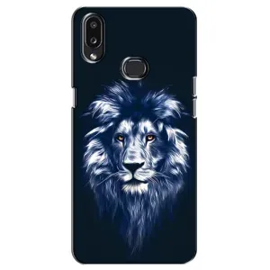Чехол с картинкой на Samsung Galaxy A10s (A107) (Лев - синий)