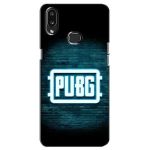 Чохол (TPU) з картинкою "Лого Пабг" на Самсунг Галаксі А10с (Лого PUBG)