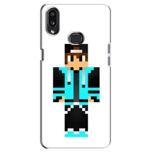 Чохли для Samsung Galaxy A10s (A107) (Персонажі МайнКрафт) (Хлопчик у блакитному)