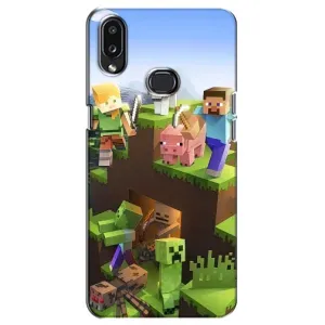 Чохли для Samsung Galaxy A10s (A107) (Персонажі МайнКрафт) (Майн-крафт)