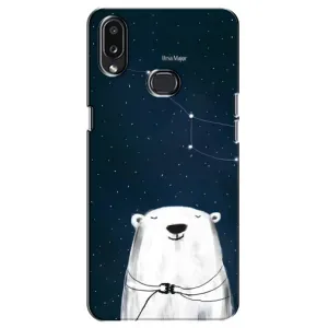 Силиконовый бампер с картинкой животных для Samsung Galaxy A10s (A107) (Медведица)
