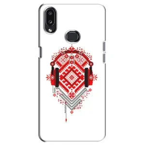 Силиконовый Чехол на Samsung Galaxy A10s (A107) с картинкой Вышиванки (Модная вышиванка)