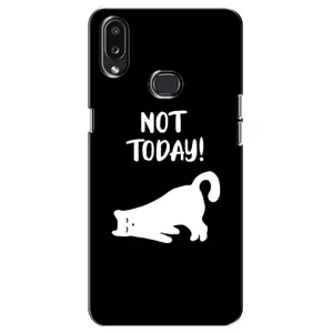 Бампер с изображением Котиков для Самсунг Галакси А10с (Not Today)