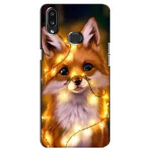 Чехол с Лисичкой для Samsung Galaxy A10s (A107) (Новогодний лисенок)