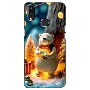 Чехлы на Новый Год Samsung Galaxy A10s (A107) (Новогодний ведмеженок)