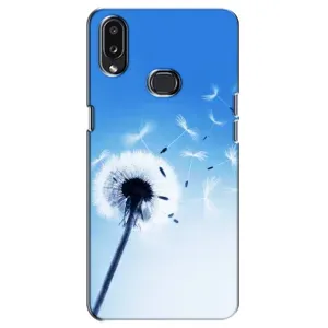 Силиконовый Чехол с одуванчиками на Samsung Galaxy A10s (A107) (Одуванчик на голубом)