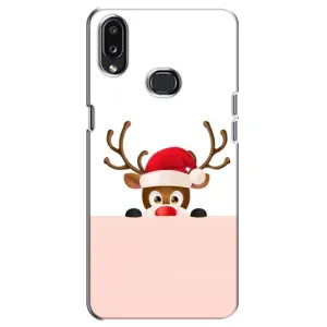 Чехол Санта Клаус для Samsung Galaxy A10s (A107) (Олененок)