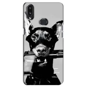 Чехол ДОБЕРМАН для Samsung Galaxy A10s (A107) (Опасный доберман)