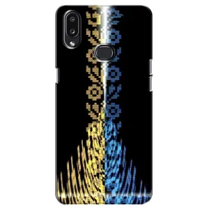 Силиконовый Чехол на Samsung Galaxy A10s (A107) (Патриотическая вышиванка)