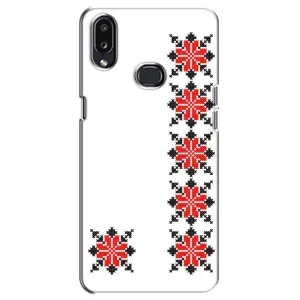 Силиконовый Чехол на Samsung Galaxy A10s (A107) с картинкой Вышиванки (Силуэт вышиванки)