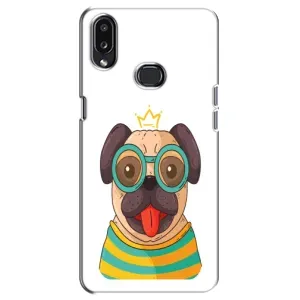 Бампер для Samsung Galaxy A10s (A107) с картинкой "Песики" (Собака Король)
