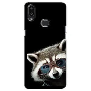 Силиконовый Чехол с Енотами на Samsung Galaxy A10s (A107) (Стильный Енот)