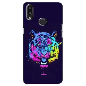 Силиконовый бампер с картинкой животных для Samsung Galaxy A10s (A107) (Тигр-Арт)