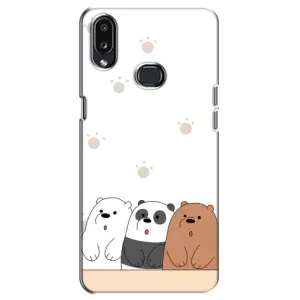 Чехлы с изображением разных животных для Samsung Galaxy A10s (A107) (Удивленные медвеженки)